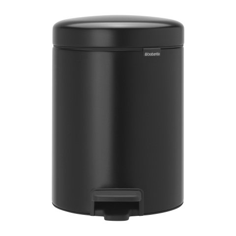 Papelera metálica con pedal 5L Brabantia NewIcon Negro