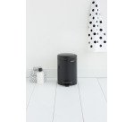 Poubelle métal 3 litres ronde à pédale Brabantia NewIcon