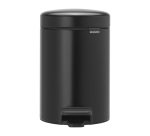 Poubelle métal 3 litres ronde à pédale Brabantia NewIcon