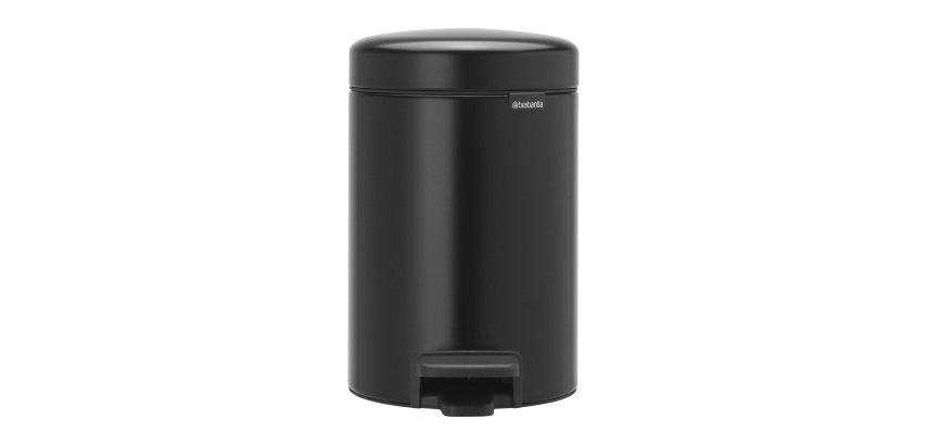 Poubelle métal 3 litres ronde à pédale Brabantia NewIcon
