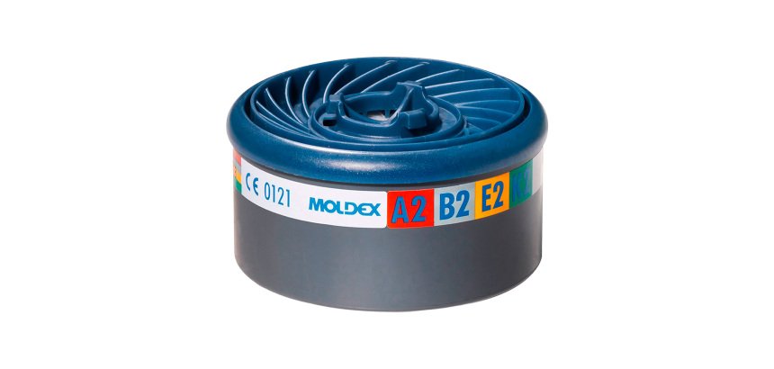 Filtro per gas/vapori Moldex Easylock® 980001 ABEK2, 8 unità
