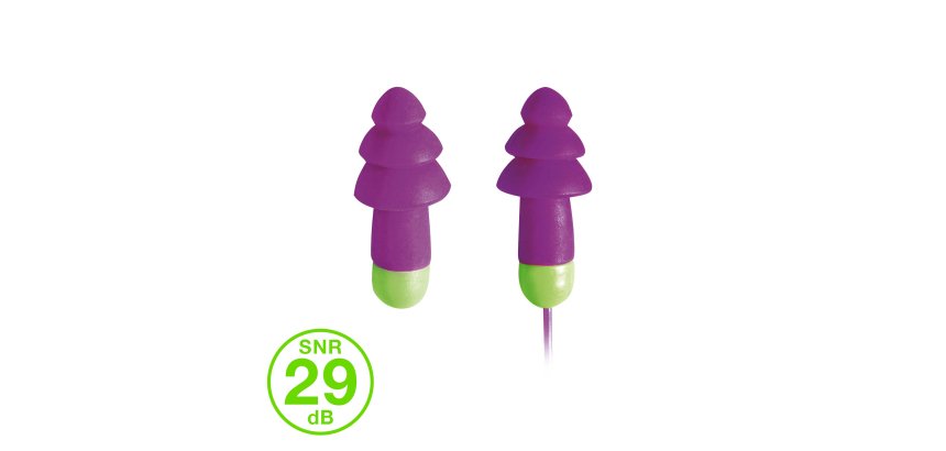 Inserti auricolari preformati riutilizzabili Moldex Rockets®, 29 db, 1 paio