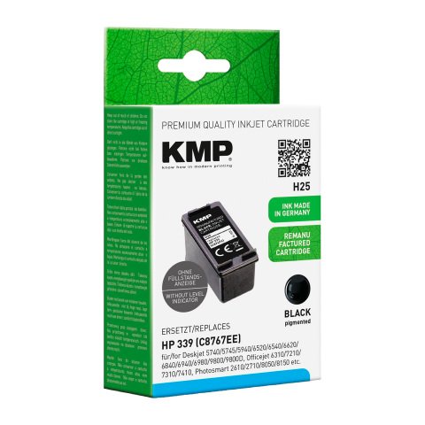Cartucho KMP compatible HP339 (C8767E) negro