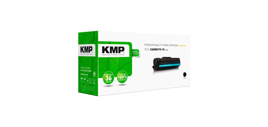 Tóner KMP compatible Canon FX10 negro