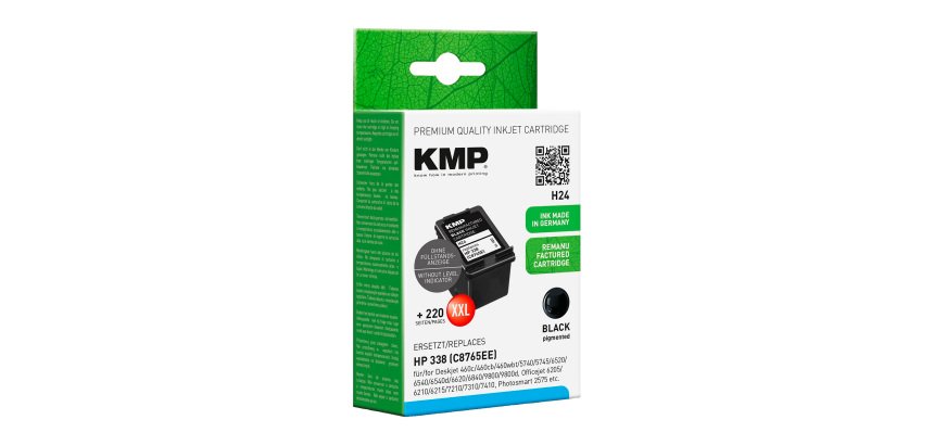 Cartucho KMP compatible HP338 (C8765EE) negro