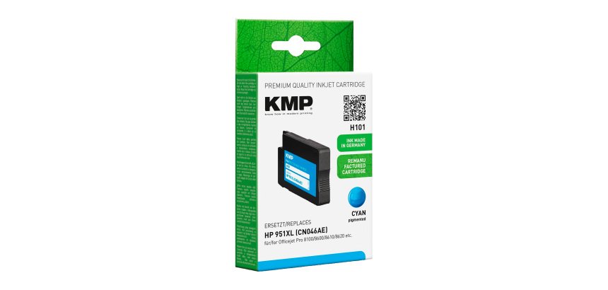 Cartucho KMP compatible con HP 951XL cian