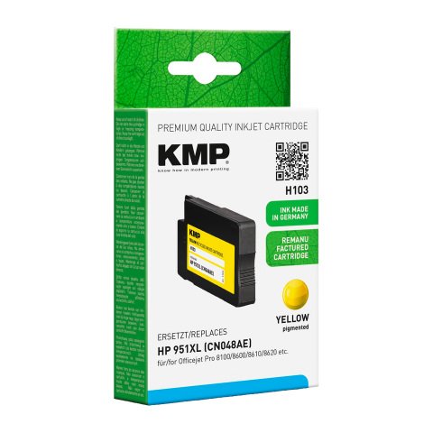 Cartucho KMP compatible con HP 951XL amarillo