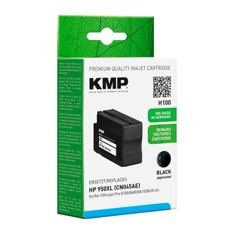 Cartucho KMP compatible con HP 950XL negro