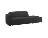 Canapé modulable Neom tissu - 2 places avec terminal L.244 cm