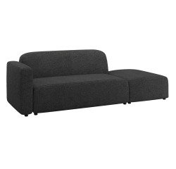 Canapé modulable Neom tissu - 2 places avec terminal L.244 cm