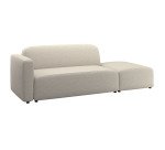 Canapé modulable Neom tissu - 2 places avec terminal L.244 cm