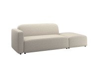 Canapé modulable Neom tissu - 2 places avec terminal L.244 cm