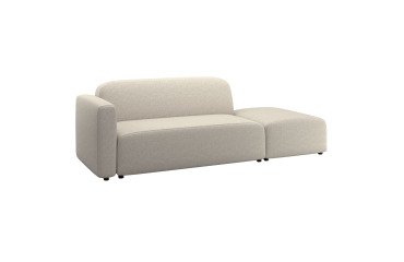 Canapé modulable Neom tissu - 2 places avec terminal L.244 cm