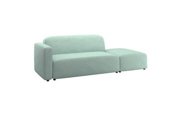 Canapé modulable Neom tissu - 2 places avec terminal L.244 cm