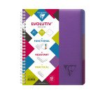 Cahier spirales Linicolor Evolutiv'book A5 16 x 21 cm perforé - petits carreaux - 180 pages