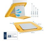 Support réglable pour ordinateur portable Leitz Ergo gris