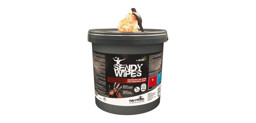 Salviette umidificate Sandy Wipes Nettuno - secchiello da 100pz