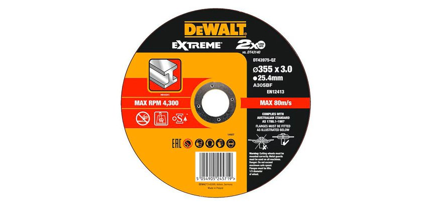 Disque à tronçonner 355 x 3 x 25,4 mm