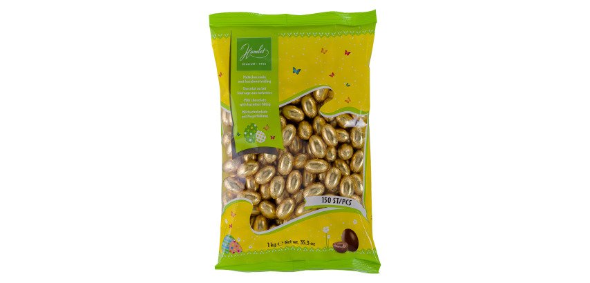 Easter Eggs Hamlet Milk Chocolate, Hazelnut filling - 1kg bag