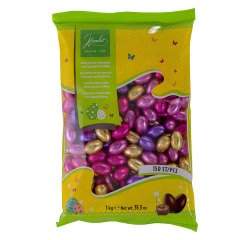 Œufs de Pâques Hamlet, Assortiment Chocolat Blanc, Lait, Noir et Fourrage Noisettes – Sachet 1 kg
