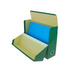 Boîte de classement carton standard dos 9 cm verte