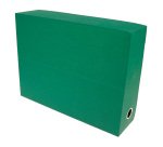 Boîte de classement carton standard dos 9 cm verte