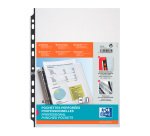 20 Pochettes perforées Oxford A4 polypropylène lisse 12/100e