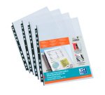 20 Pochettes perforées Oxford A4 polypropylène lisse 12/100e