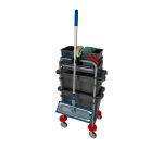 Kit Carrello pulizie strizzatore VDM e accessori - per la sanità