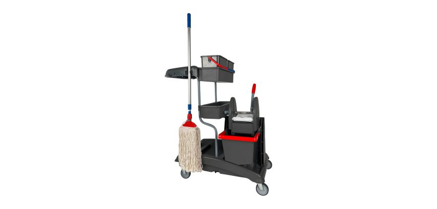 Kit Carrello pulizie strizzatore VDM e accessori - per l'industria
