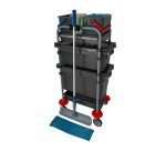 Kit Carrello pulizie strizzatore VDM e accessori - per la sanità