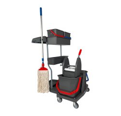 Kit Carrello pulizie strizzatore VDM e accessori - per scuole
