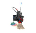 Kit Carrello pulizie strizzatore VDM e accessori - per imprese di pulizia
