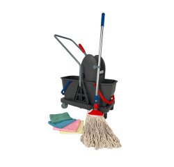 Kit Carrello pulizie strizzatore VDM e accessori - per imprese di pulizia