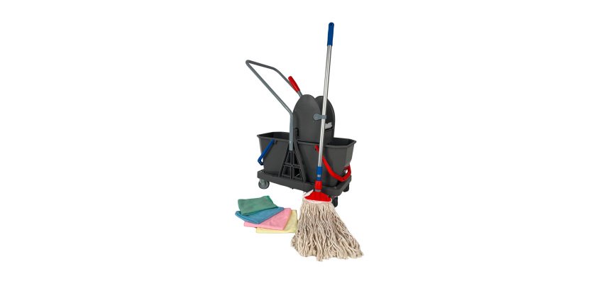 Kit Carrello pulizie strizzatore VDM e accessori - per imprese di pulizia