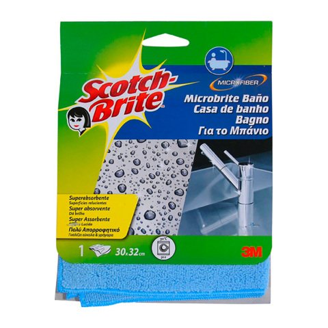 Scotch-Brite™ Microfibra Bathroom Wipe para baños