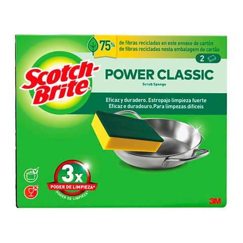 Scotch-Brite® Estropajo Classic Scrub Sponge - paquete de 2