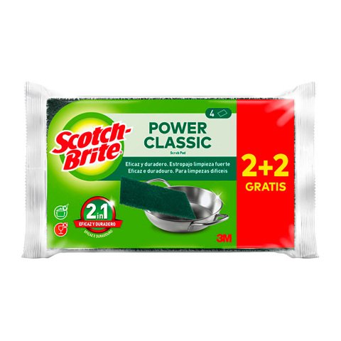 Scotch-Brite® Estropajo Clásico - paquete 2+ 2