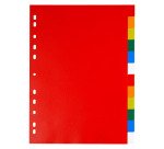 Separadores de polipropileno A4 12 divisiones colores Bruneau