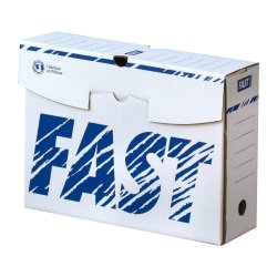 Boite d'archives carton Fast - Dos 10 cm - Blanche - Lot de 10
