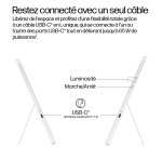 HP Series 5 Pro WQXGA Portable Monitor - 514pn écran plat de PC 35,6 cm (14") 2560 x 1600 pixels LCD Argent