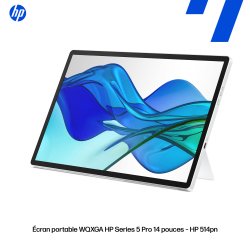 HP Series 5 Pro WQXGA Portable Monitor - 514pn écran plat de PC 35,6 cm (14") 2560 x 1600 pixels LCD Argent