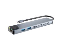 Hub USB-C 7 en 1 double écran 4K - iClick T'nb