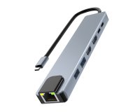 Hub USB-C 7-in-1 dubbel scherm 4K - iClick T'nb