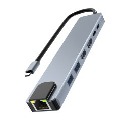 USB-C 7-in-1 Dual 4K Screen Hub - iClick T'nb
