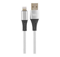 USB A / Lightning 2m white cable