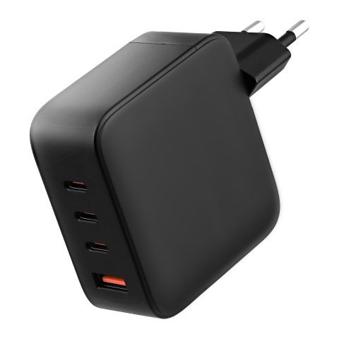 Cargador GAN 140W 3xUSB-C y 1xUSB-A + cable USB-C 2m TnB