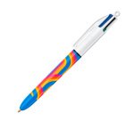 Bolígrafos Bic 4 colores Botánico y Tie & Dye punta 1 mm - Escritura media - Caja de 6