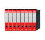 Registratore Commerciale dorso 5 cm Oxford Esselte in cartone 2 anelli A4 rosso 6 pezzi