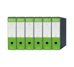 Registratore Commerciale dorso 8 cm Oxford Esselte in cartone 2 anelli A4 verde lime 6 pezzi